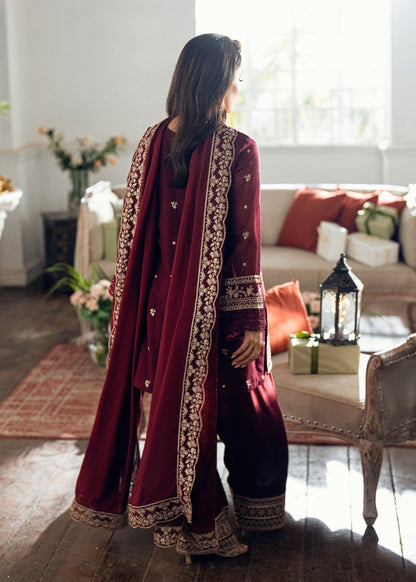 Lawn-3PC Embroidered Shirt With Embroidered Cotton Viscose Dupatta-5169 - QQ