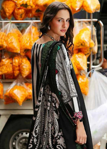 3PC LAWN PRINTED SHIRT WITH VOILE PRINTED DUAPTTA - 4013 - QQ