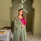 Dhanak 3PC Embroidered Shirt with Dhanak embroidered dupatta-619