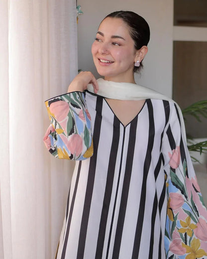 LULUSAR Silk 3PC Digital Printed-865 - QQ