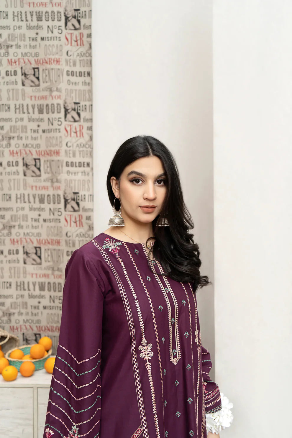 3 PC Dhanak Embroidered Suit