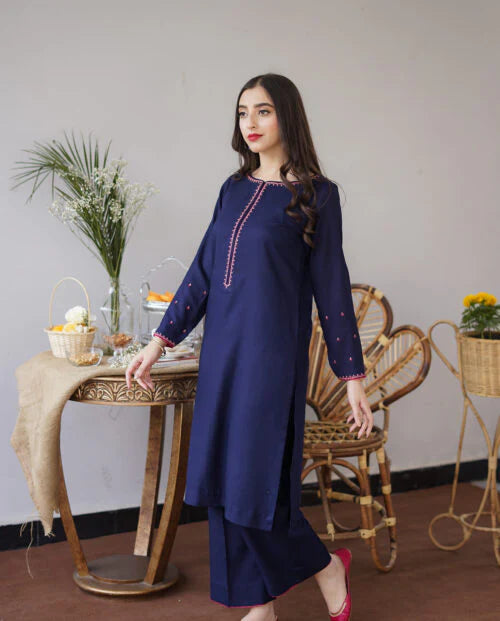 Dhanak 3PC Embroidered Q0339