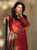 Dhanak-3PC Embroidered with Digital Printed Wool Shawl-3350 - QQ