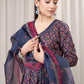 BAROQUE 3PCS KARANDI ALL OVER PRINTED SUIT D-287 BLUE