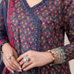 BAROQUE 3PCS KARANDI ALL OVER PRINTED SUIT D-287 BLUE