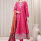 BAROQUE 3PCS KARANDI ALL OVER PRINTED SUIT D-287 RED