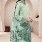 Dhanak-3PC Embroidered Shirt with Digital Printed Wool Shawl - 3279