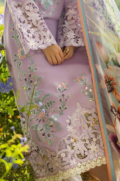 Dhanak-3PC Embroidered Shirt with Digital Printed Wool Shawl -3325 - QQ