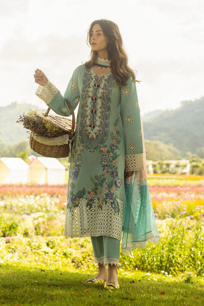 Dhanak-3PC Embroidered with Digital Printed Wool Shawl-3363 - QQ