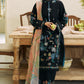 Lawn-3PC Embroidered Shirt with Digital Printed Jacquard Dupatta-1172