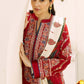 Dhanak 3PC  Embroidered Shirt With Digital printed wool shawl-659