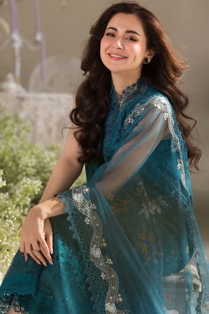 Dhanak-3PC Embroidered Shirt with Digital Printed Embroidered Dupatta-3359 - QQ