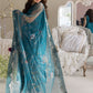 Dhanak-3PC Embroidered Shirt with Digital Printed Embroidered Dupatta-3359