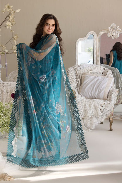 Dhanak-3PC Embroidered Shirt with Digital Printed Embroidered Dupatta-3359 - QQ