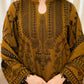 Dhanak-3PC Embroidered Shirt with Dhanak Embroidered Dupatta -3398
