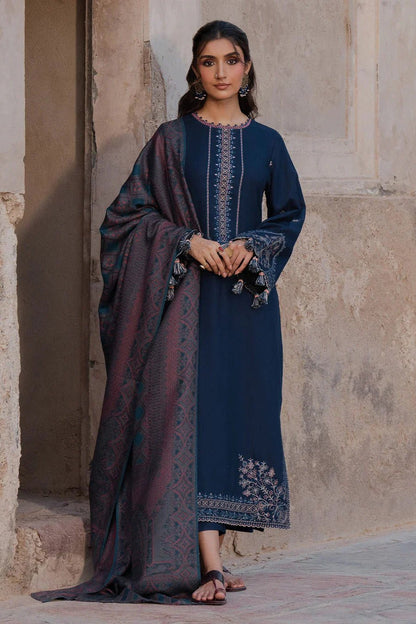 Lawn-3PC Embroidered Shirt With Digital Printed Jauqard Dupatta-5054 - QQ