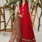MUSHQ 3PC Chikankari Embroidered With Digital Printed Organza Dupatta-111