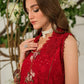 MUSHQ 3PC Chikankari Embroidered With Digital Printed Organza Dupatta-111