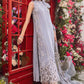 3PC-Printed Lawn Zarri Shirt With Voile Printed Dupatta-1529