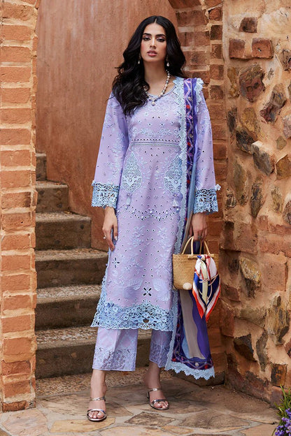 MUSHQ Dhanak 3PC Chekankari Embroidered With Digital Printed Wool Shawl-109 - QQ