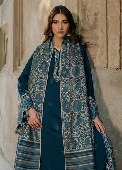 Lawn-3PC Embroidered Shirt with Digital Printed Jacquard Dupatta-5055 - QQ