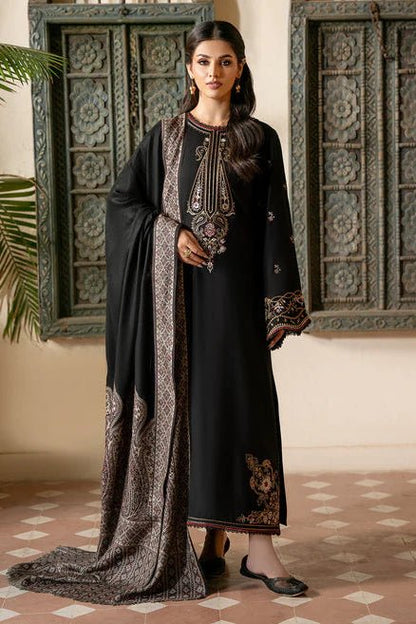 Lawn-3PC Embroidered Shirt with Digital Printed Jauqard Dupatta- 5011 - QQ