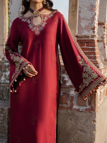Lawn-3PC Embroidered Shirt With Digital Printed Jauqard Dupatta-5114 - QQ