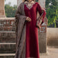 Lawn-3PC Embroidered Shirt With Digital Printed Jauqard Dupatta-5114