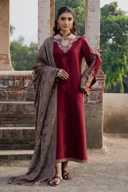 Lawn-3PC Embroidered Shirt With Digital Printed Jauqard Dupatta-5114