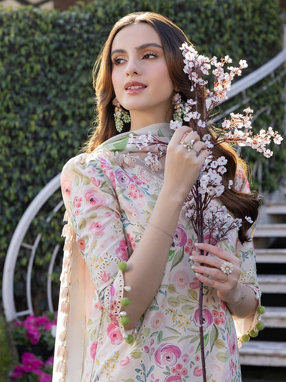 KHADDAR-3PC WITH KHADDAR PRINTED SHIRT & TROUSER-926 - QQ