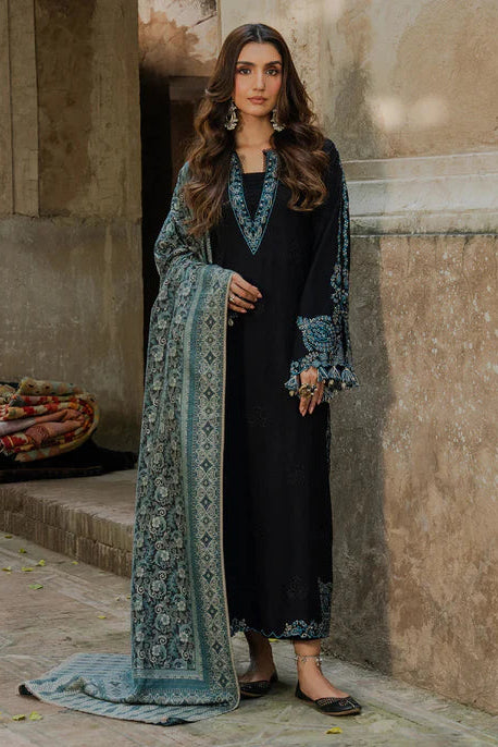 Lawn-3PC Embroidered Shirt With Digital Printed Jauqard Dupatta-5048