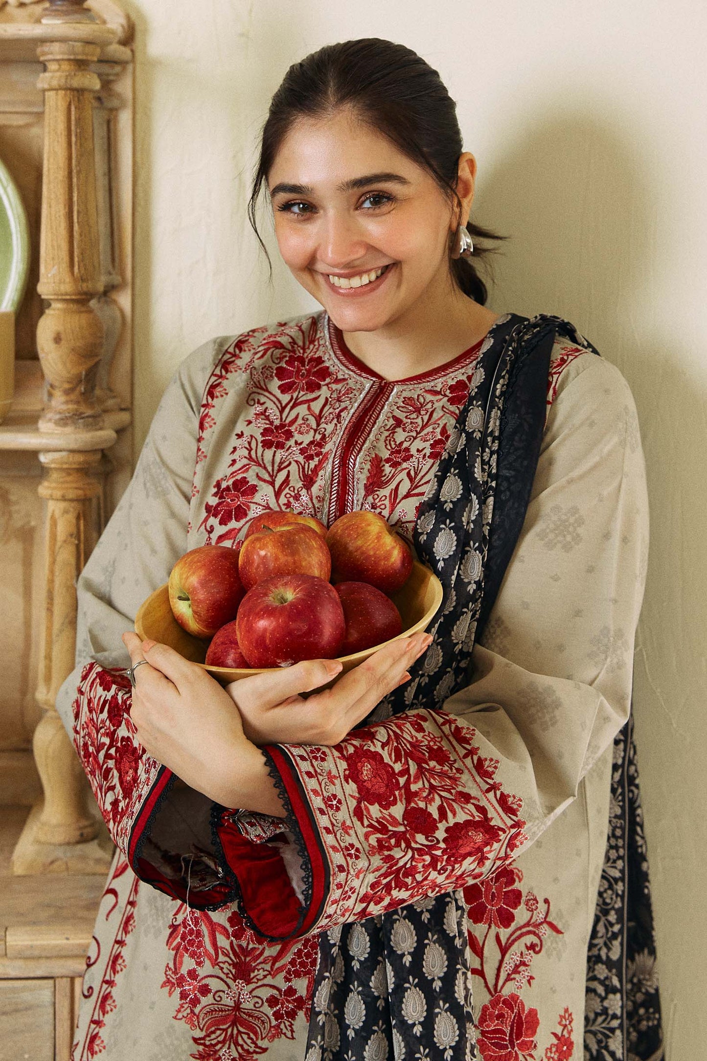 Zara Shahjahan 3Pcs Dhanak Embroidered ZS-57