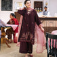 Dhanak-3PC Embroidered Shirt with Organza Embroidered Dupatta- 3420