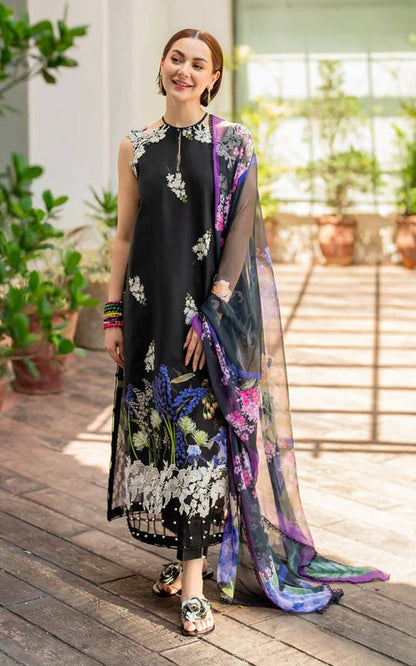 3PC KARANDI PRINTED SHIRT WITH KARANDI PRINTED DUAPTTA AND TROUSER -3435 - QQ