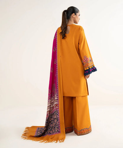 Lawn-3PC Embroidered with Digital Printed Jacquard Dupatta-5126 - QQ