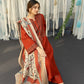 URGE 3PC Dhanak Embroidered With Digital Printed Shawl-651