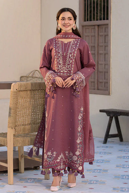 Lawn-3PC Embroidered Shirt with Chiffon Embroidered Dupatta- 5064