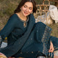 Lawn-3PC Embroidered Shirt with Organza Sequins Embroidered Dupatta- 5062