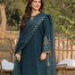 Lawn-3PC Embroidered Shirt with Organza Sequins Embroidered Dupatta- 5062