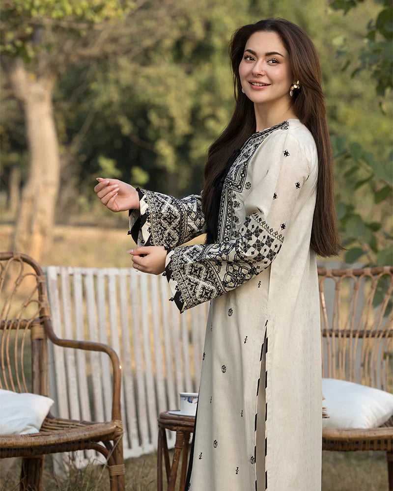 Lawn-3PC Embroidered Shirt with Organza Embroidered Dupatta-5166