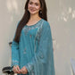 Dhanak-3PC Embroidered Shirt with Chiffon Embroidered Dupatta-3276