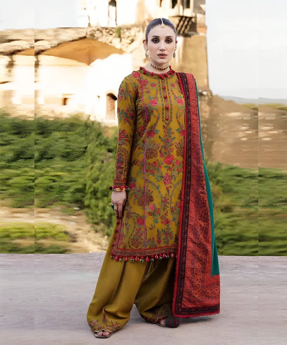 Dhanak 3PC Embroidered Q0367