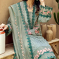 Dhanak-3PC Embroidered Shirt with Organza Embroidered Dupatta- 3292
