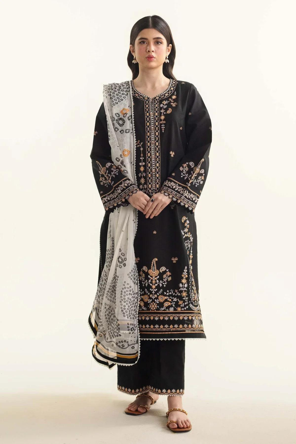 Zara ShahJahan 3PC Lawn Embroidered Q517