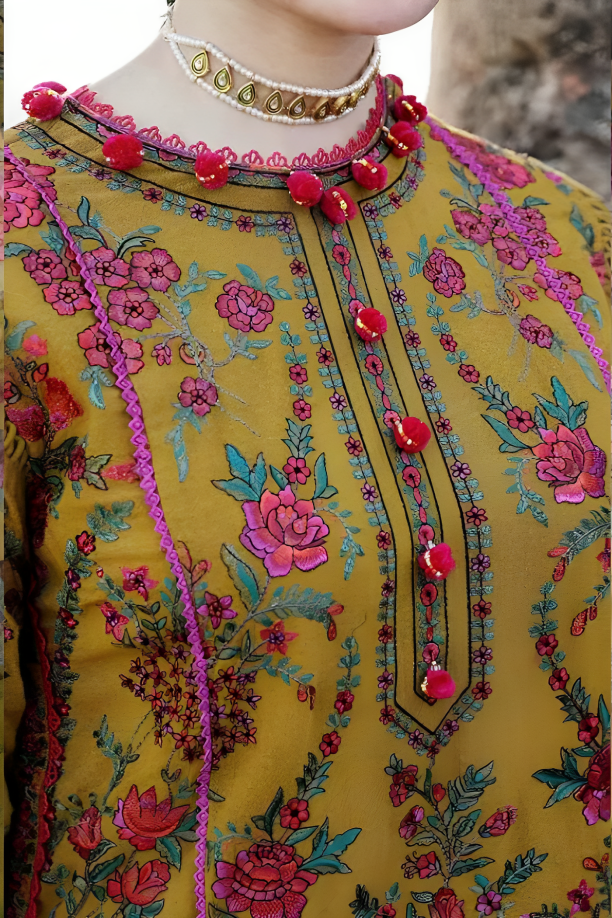 Dhanak 3PC Embroidered Q0367