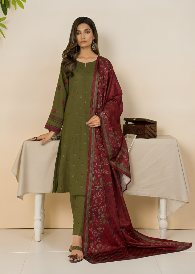 Dhanak 3PC Embroidered Q0315