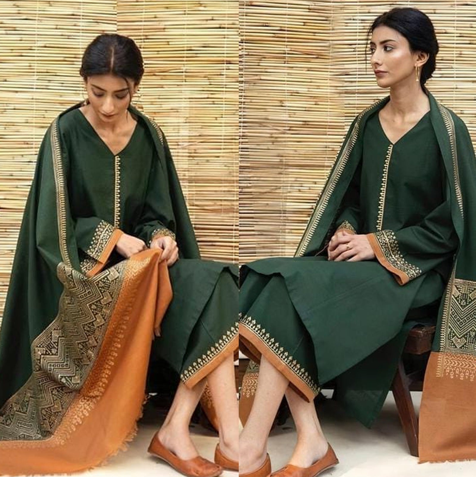 Dhanak 3PC With Wool Shawl Q0305