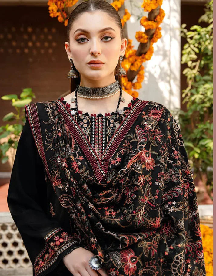 Dhanak 3PC Embroidered Q0294