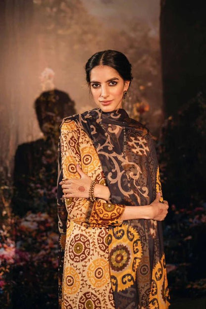 NISHAT 3PC Lawn Printed With Printed Voile Dupatta-754 - QQ