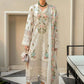 Lawn-3PC Embroidered Shirt with Organza Embroidered Dupatta-1168